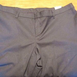 NWT Women's DICKIES Flat Front Black Twill Pant Size 22 Regular